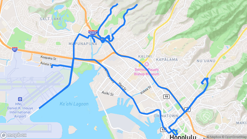 Photo of route Oahu Diamond Head Coastal Loop in Honolulu, Hawaii, United States