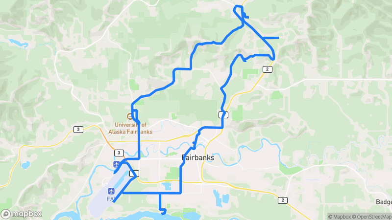 Photo of route Fairbanks Winter Wilderness Loop in Fairbanks, Alaska, United States