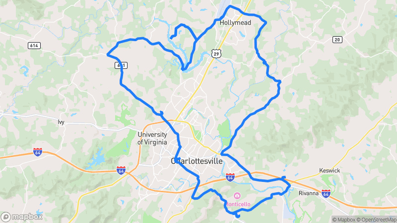 Photo of route Charlottesville Scenic Drive in Charlottesville, Virginia, United States