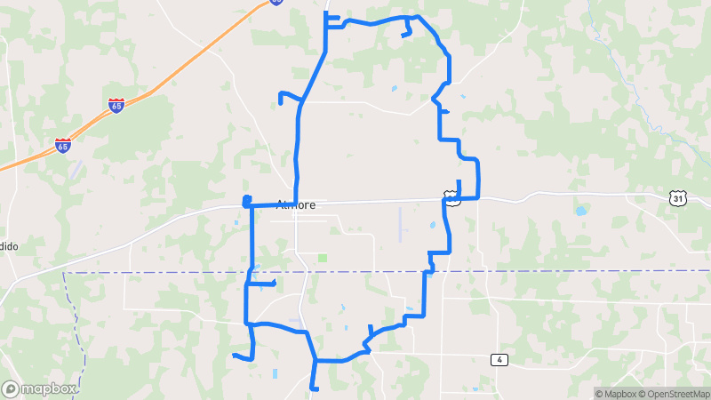 Photo of route Atmore Rural Countryside Loop in Atmore, Alabama, United States