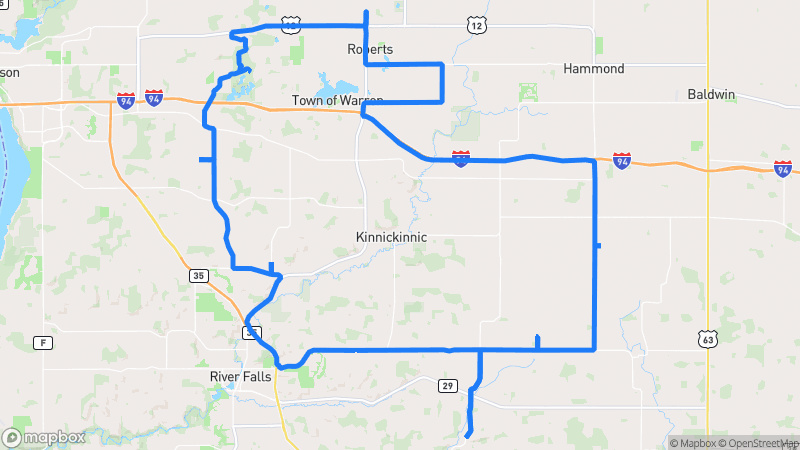 Photo of route Mississippi River Bluffs Loop in Roberts, Wisconsin, United States