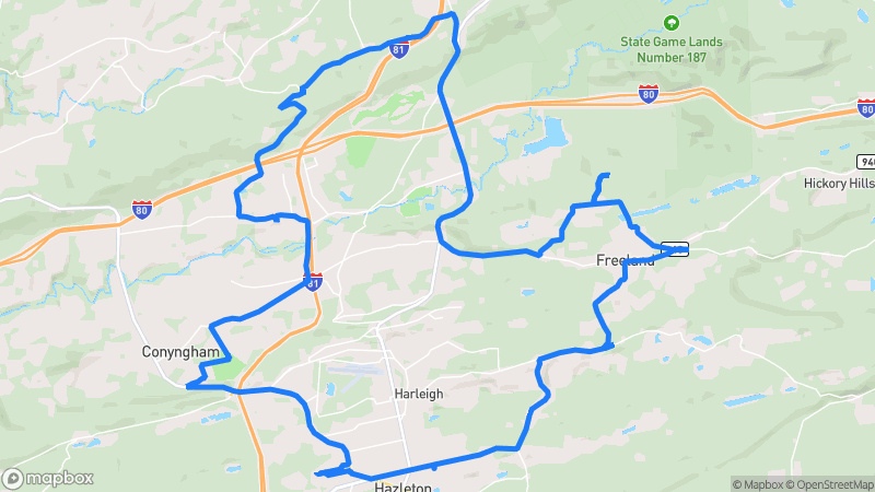 Photo of route Pocono Mountain Loop in Hazleton, Pennsylvania, United States