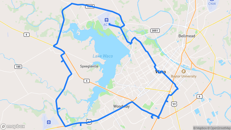 Photo of route Waco Riverside Scenic Loop in Waco, Texas, United States