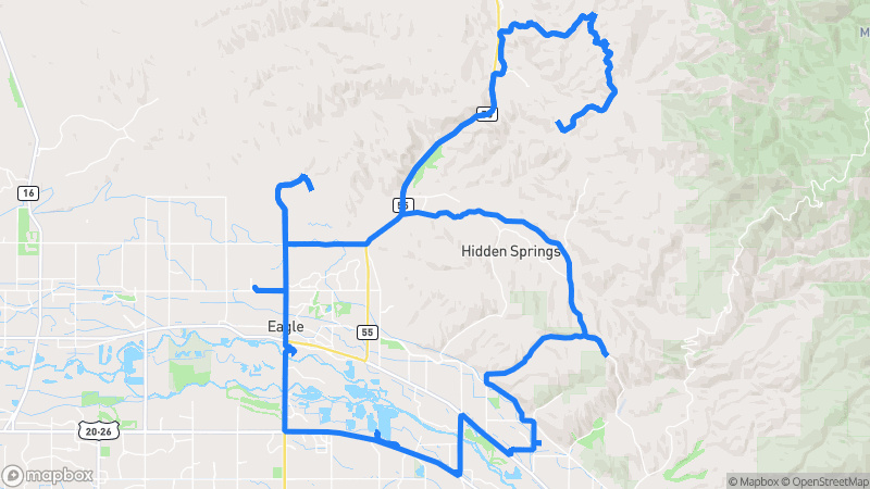 Photo of route Boise Foothills Scenic Loop in Eagle, Idaho, United States
