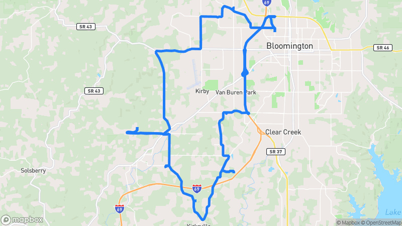 Photo of route Bloomington Bluff Ridge Loop in Bloomington, Indiana, United States