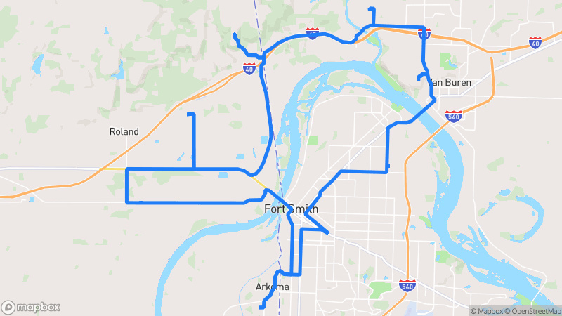 Photo of route Ozark Mountain Curves Loop in Fort Smith, Arkansas, United States