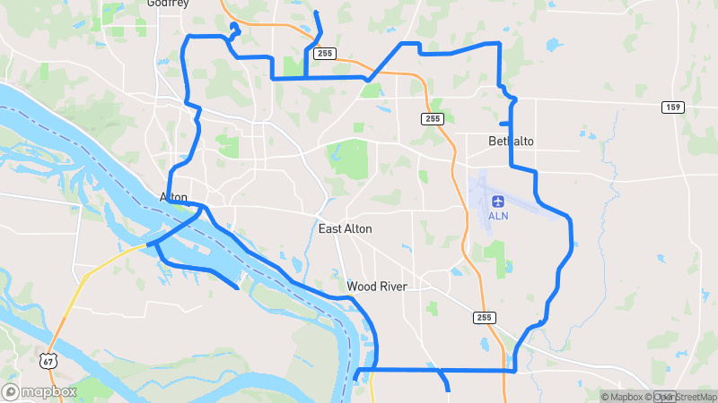 Photo of route River Road Scenic Loop in Bethalto, Illinois, United States