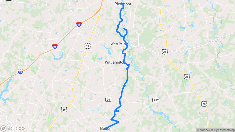 Photo of route Belton-Piedmont Country Route in Williamston, South Carolina, United States