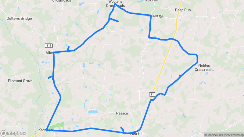 Photo of route Kinston Rural Ramble in Pink Hill, North Carolina, United States