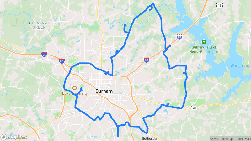 Photo of route Durham Lakeside Loop in Durham, North Carolina, United States