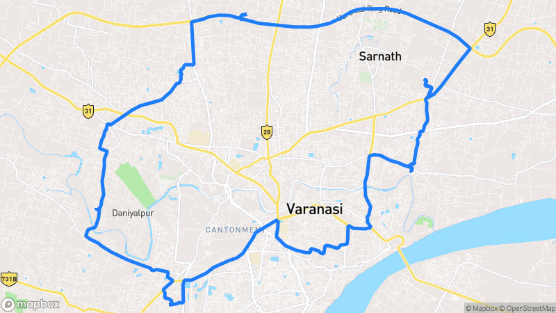 Photo of route Sacred Ganges Circuit in Varanasi, Uttar Pradesh, India