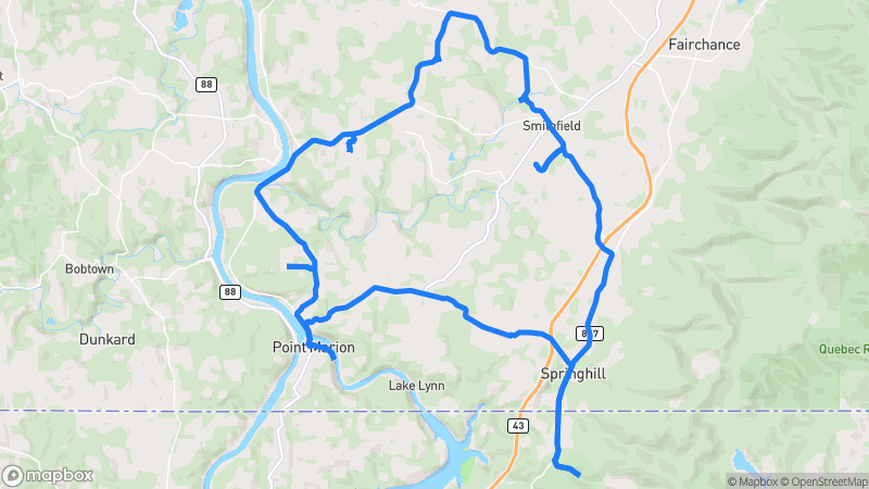 Photo of route Cheat Lake Scenic Loop in Smithfield, Pennsylvania, United States