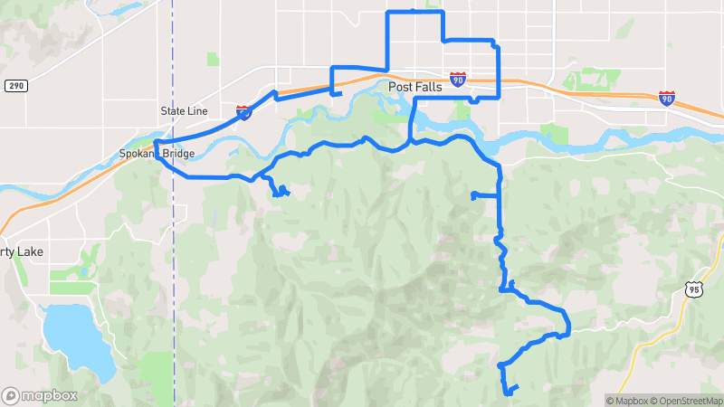 Photo of route Lake Coeur d'Alene Scenic Loop in Post Falls, Idaho, United States