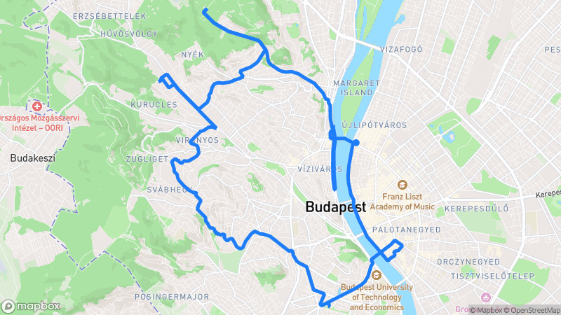 Photo of route Budapest Scenic Loop in Budapest, Budapest, Hungary