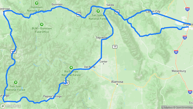 Photo of route Colorado Alpine Adventure Loop in Pueblo, Colorado, United States