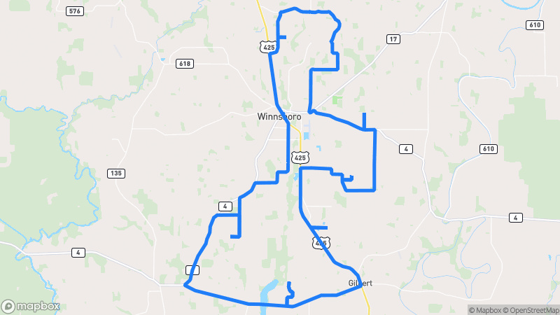 Photo of route Lake Providence Bayou Loop in Winnsboro, Louisiana, United States