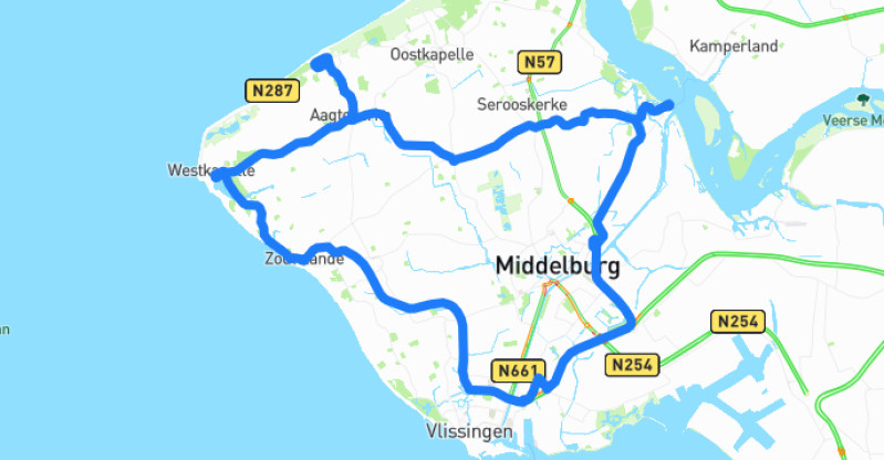 Photo of route Zeeland Coast and Countryside Loop in Oost-Souburg, Zeeland, Netherlands