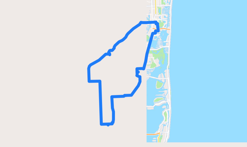 Photo of route Old Cutler Road Coastal Loop in Aventura, Florida, United States