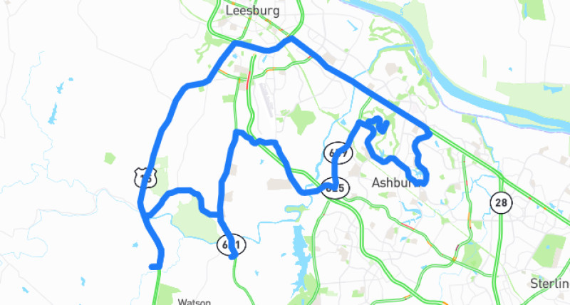 Photo of route Loudoun County Countryside Loop in Ashburn, Virginia, United States