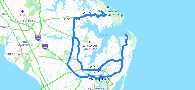 Photo of route Peninsula Heritage Loop in Hampton, Virginia, United States