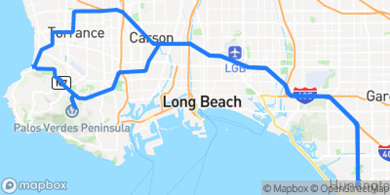 Photo of route Palos Verdes Coastal Loop in Huntington Beach, California, United States