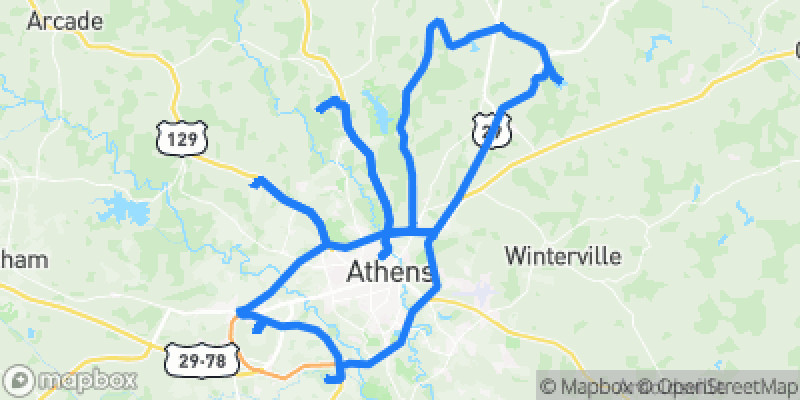 Photo of route Athens Countryside Loop in Athens, Georgia, United States