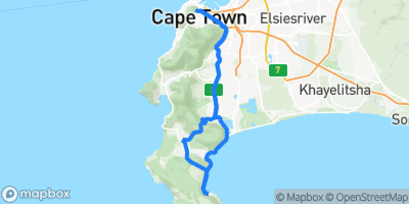 Photo of route Cape Peninsula Coastal Loop in Cape Town, Western Cape, South Africa