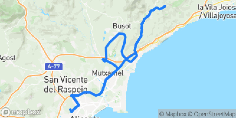 Photo of route Costa Blanca Mountain Loop in Alicante, Valencia, Spain