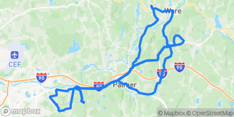 Photo of route Quabbin Valley Scenic Loop in Wilbraham, Massachusetts, United States