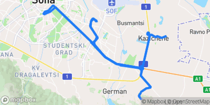 Photo of route Sofia Mountain Loop in Sofia, Sofia-Capital, Bulgaria