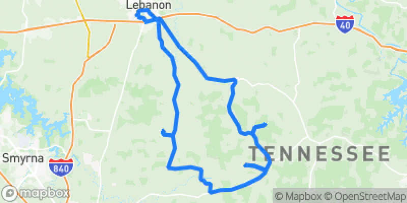 Photo of route Watertown Scenic Loop in Lebanon Municipal Airport, Tennessee, United States