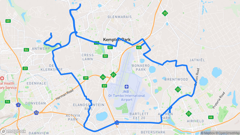 Photo of route Johannesburg Skyline Scenic Loop in Kempton Park, Gauteng, South Africa