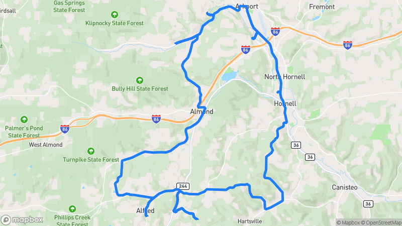 Photo of route Finger Lakes Foothills Loop in Hornell, New York, United States