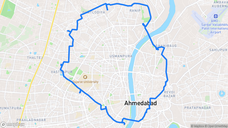 Photo of route Sabarmati Scenic Circle in Ahmedabad, Gujarat, India