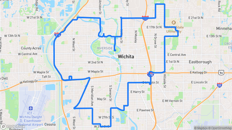 Photo of route Wichita Riverside Loop in Wichita, Kansas, United States