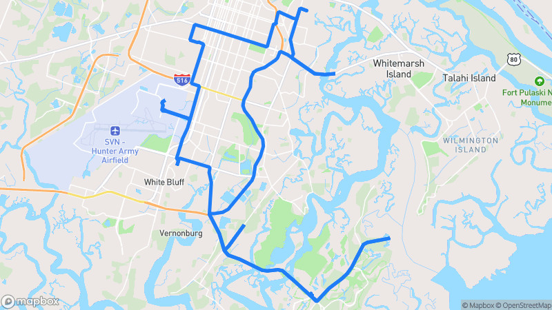 Photo of route Savannah Coastal Loop in Savannah, Georgia, United States