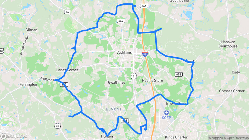 Photo of route River Run Scenic Loop in Glen Allen, Virginia, United States