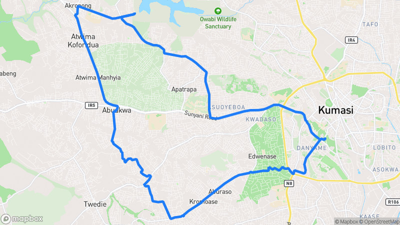 Photo of route Kumasi Highland Circular in Kumasi, Ashanti Region, Ghana