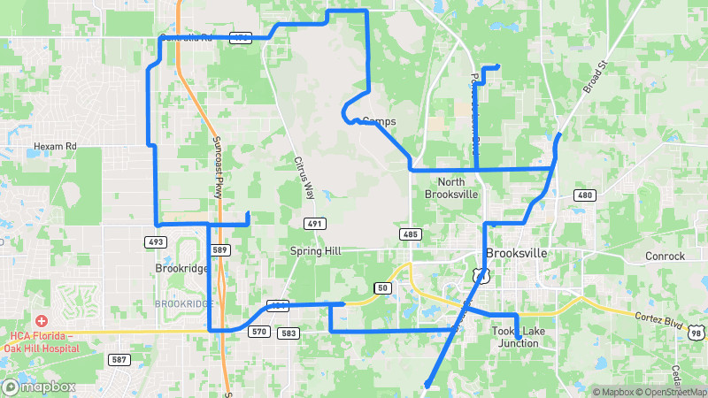 Photo of route Spring Hill Scenic Loop in Brooksville, Florida, United States