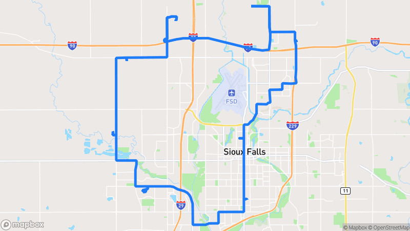 Photo of route Sioux Falls Scenic Loop in Sioux Falls, South Dakota, United States