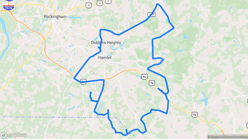 Photo of route Pee Dee River Winding Loop in Hamlet, North Carolina, United States