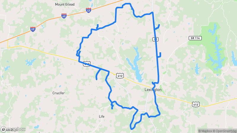 Photo of route Natchez Trace Rural Loop in Lexington, Tennessee, United States