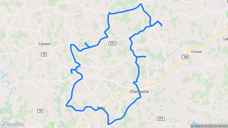 Photo of route Hickory Highland Loop in Cherryville, North Carolina, United States