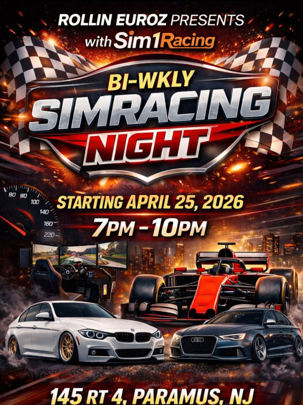 SimRacing Night Paramus | Garage App Events